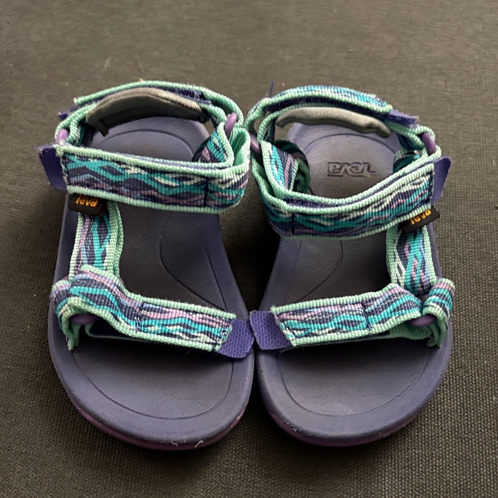 Teva Purple and Aqua Strappy Sandals